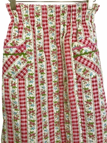 Vintage Handmade Skirt Juniors XS Quilted Foral￼ Prairie Country Ric Rac Trim ￼ - Fresh Stock Dated February 2026