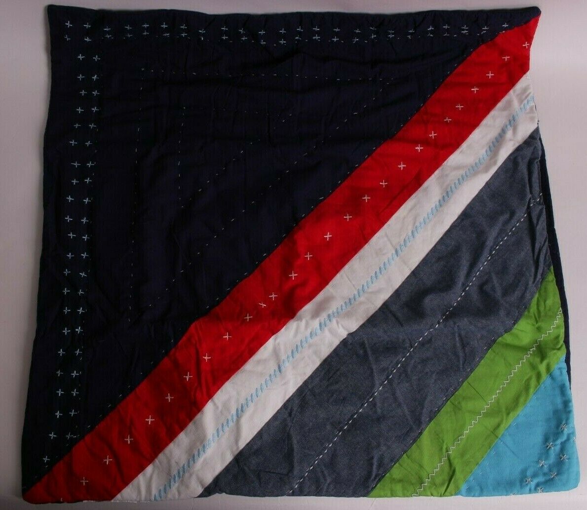 New Pottery Barn Kids Bright Stripe euro quilted sham - Fresh Stock Dated January 2026