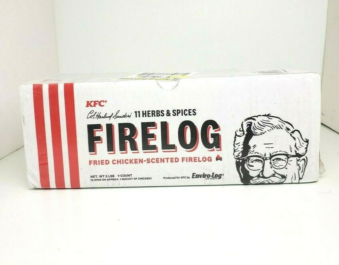 KFC Limited Edition 11 Herbs & Spices Fire Log by Enviro-Log Firelog New Sealed - Fresh Stock Dated December 2025