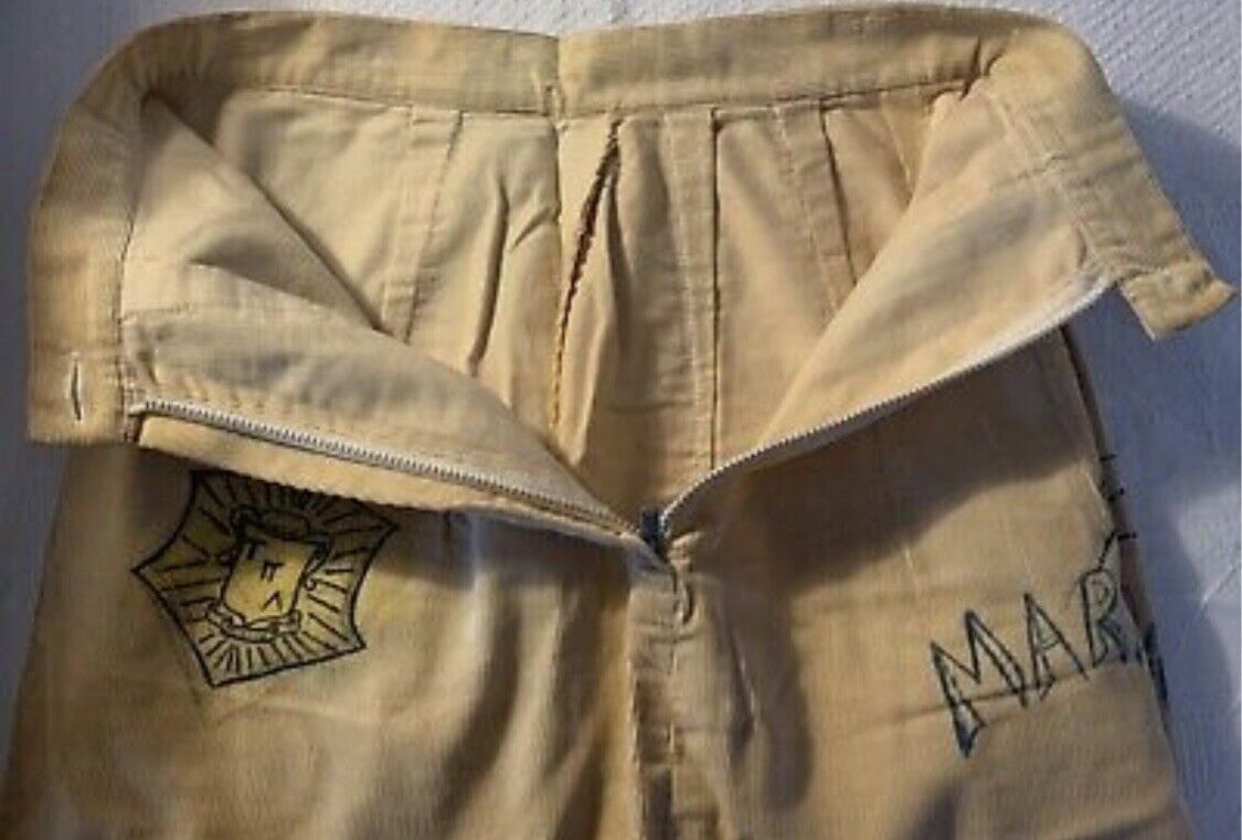 VINTAGE 1956 MARION GIANTS HIGH SCHOOL INDIANA SENIOR CORDS SKIRT ALL ORIGINAL - Fresh Stock Dated March 2026