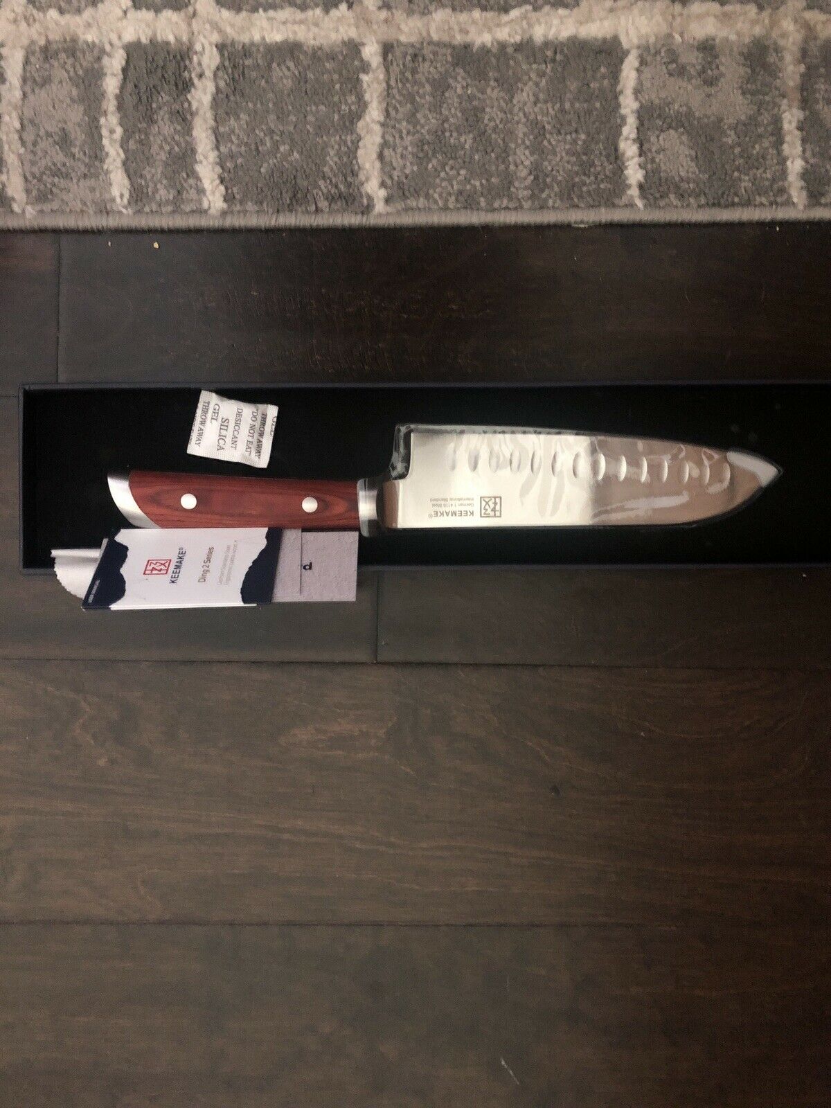 7 Inch Kitchen Santoku Knife German Stainless Steel New Open Box - Fresh Stock Dated January 2026