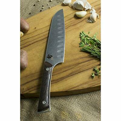 Shun Kanso Santoku 7 Inch Hollow Ground Premium Stainless Steel Blade and Woo... - Fresh Stock Dated December 2025
