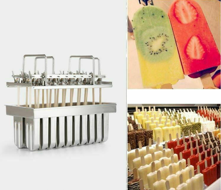 20/6pcs Stainless Steel Molds Mold Ice Pop Lolly Popsicle Ice Cream Stick Holder - Fresh Stock Dated February 2026