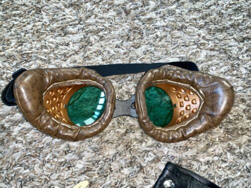Mad Scientist Mad Max Fury Goggles Glove Horn Accessories Halloween Costume - Fresh Stock Dated February 2026