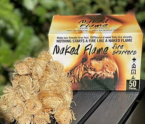 Fire Starter Natural Fast Lighting 50 Pieces Fire Pit Charcoal Starter Wood - Fresh Stock Dated December 2025
