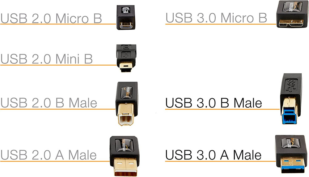 Amazon Basics USB 3.0 Cable - A-Male to B-Male Adapter Cord - 6 6 Feet, Black - Fresh Stock Dated February 2026