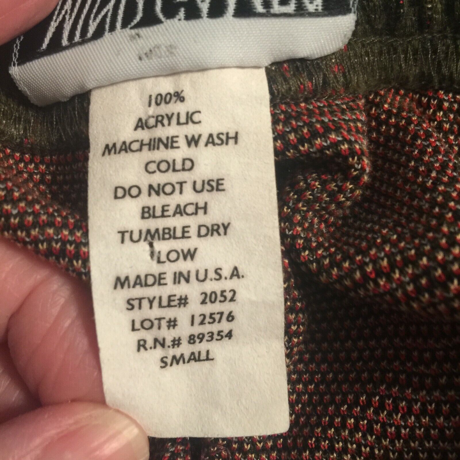 Vintage Long Olive Diamond Plaid Skirt Mind Games by IKE & EDDIE Sz S Small USA - Fresh Stock Dated March 2026