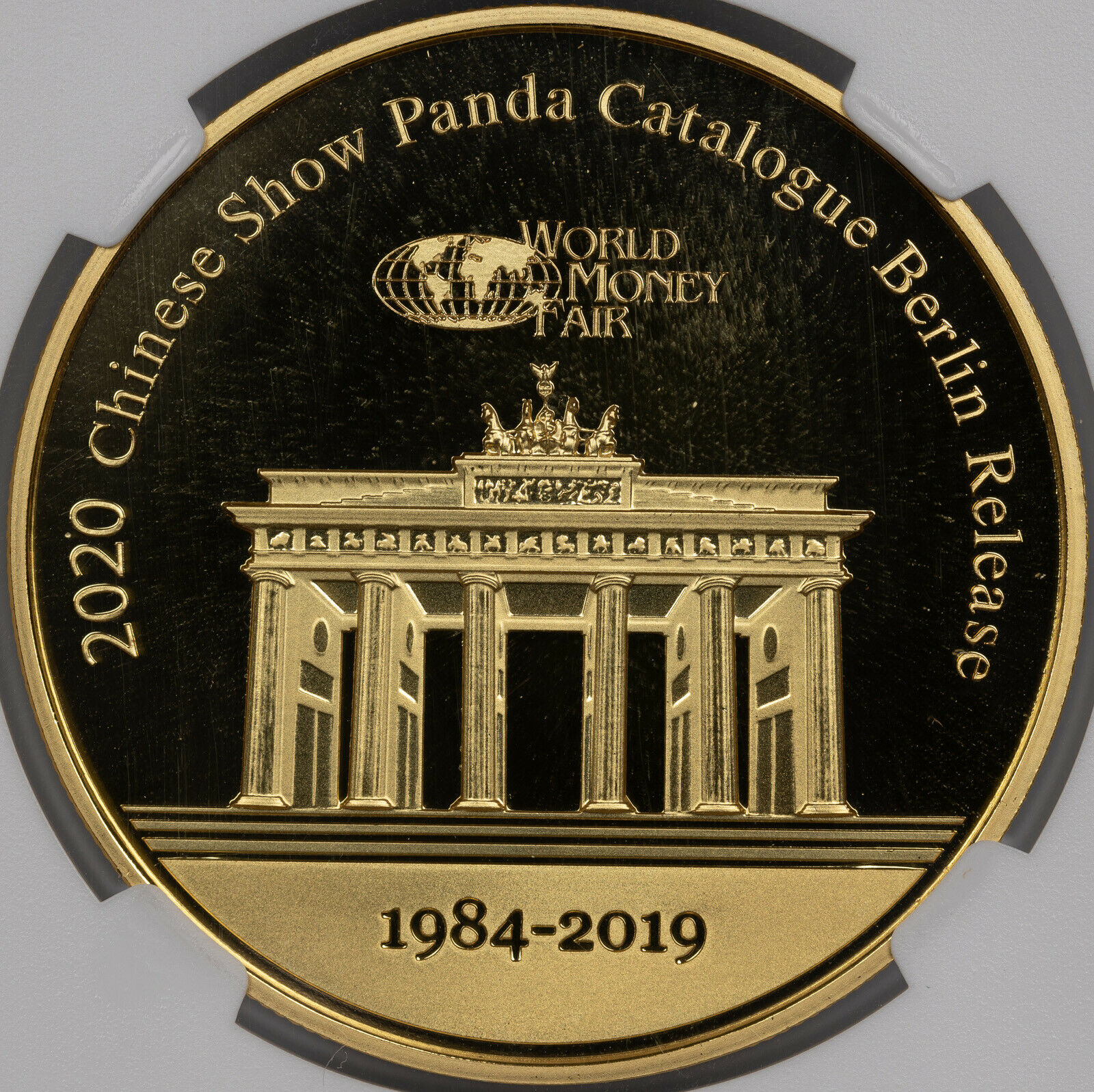 2020 GILT CHINA 40mm COPPER CHINESE SHOW PANDA NGC GEM PROOF BERLIN RELEASE - Fresh Stock Dated February 2026