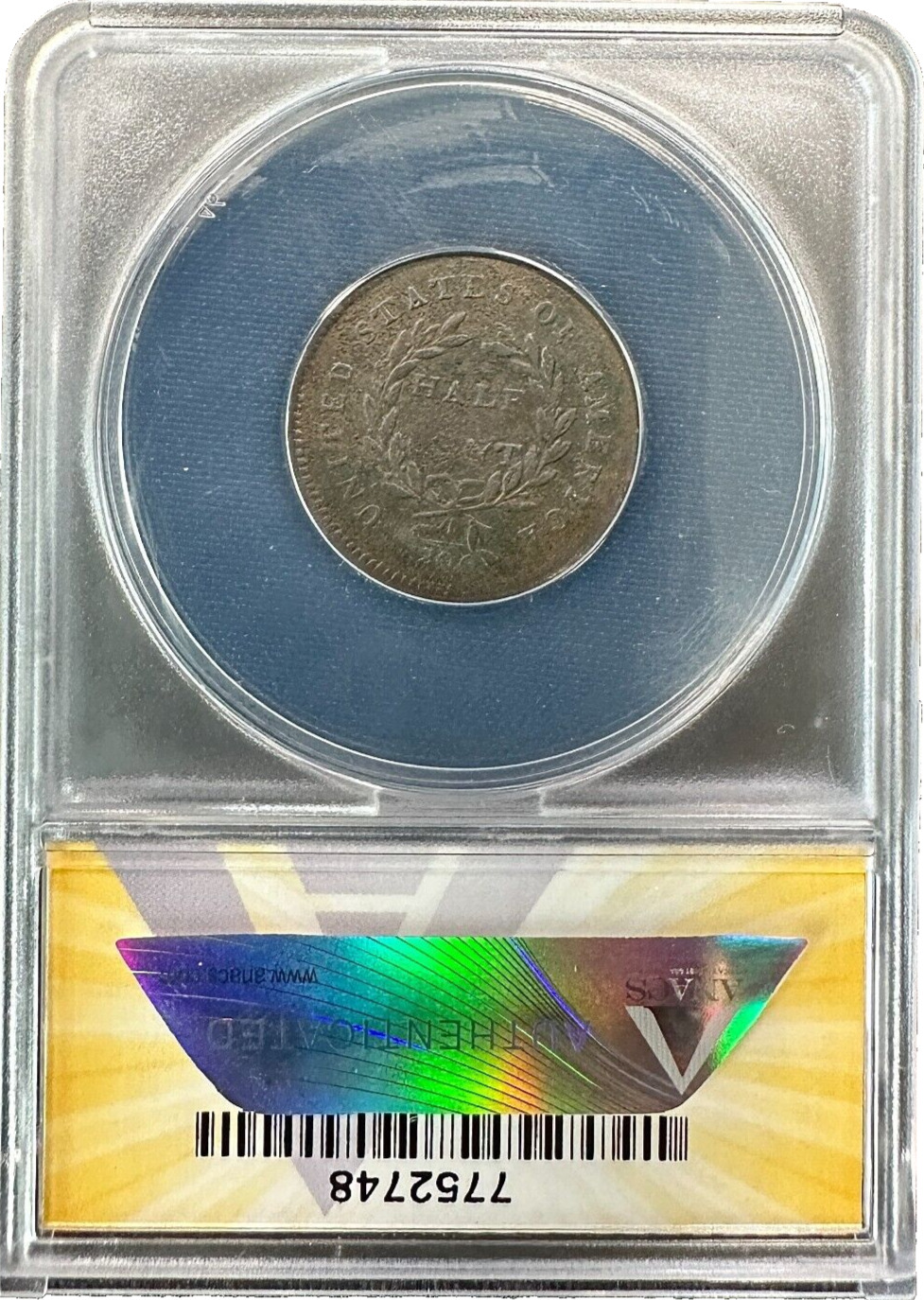 1794 1/2C Half Cent VF20 Details C-9 Variety Regular Strike ANACS 81.6K Mintage - Fresh Stock Dated February 2026