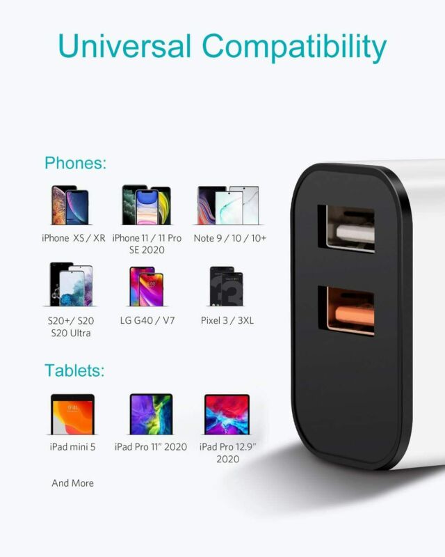 [MFi Certified] iPhone Charger Block with Wall Plug,2Pack 10ft Lightning... - Fresh Stock Dated February 2026