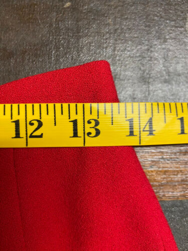 VINTAGE NEW Evan Picone Red Pencil 100% Wool Skirt ILGWU USA NWT New Old Stock - Fresh Stock Dated March 2026