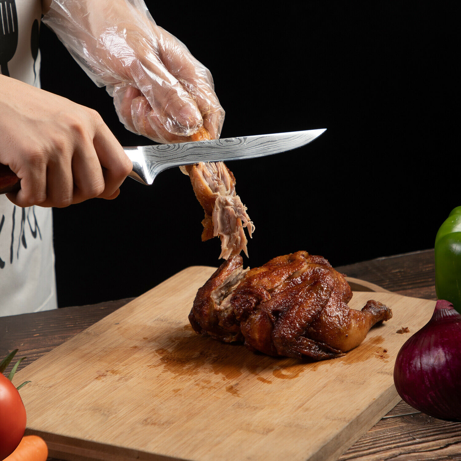 1-8Pcs Kitchen Knife Set Carbon Steel Cleaver Fish Vegetable Chef Utility Knives - Fresh Stock Dated December 2025