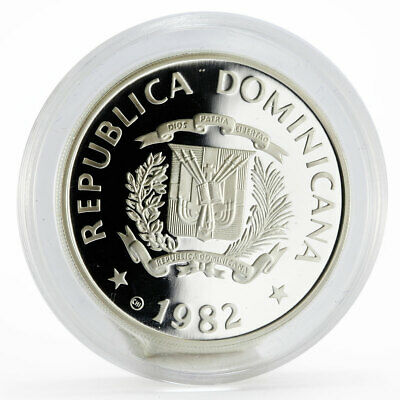 Dominican Republic 10 pesos International Year of the Child silver coin 1982 - Fresh Stock Dated February 2026