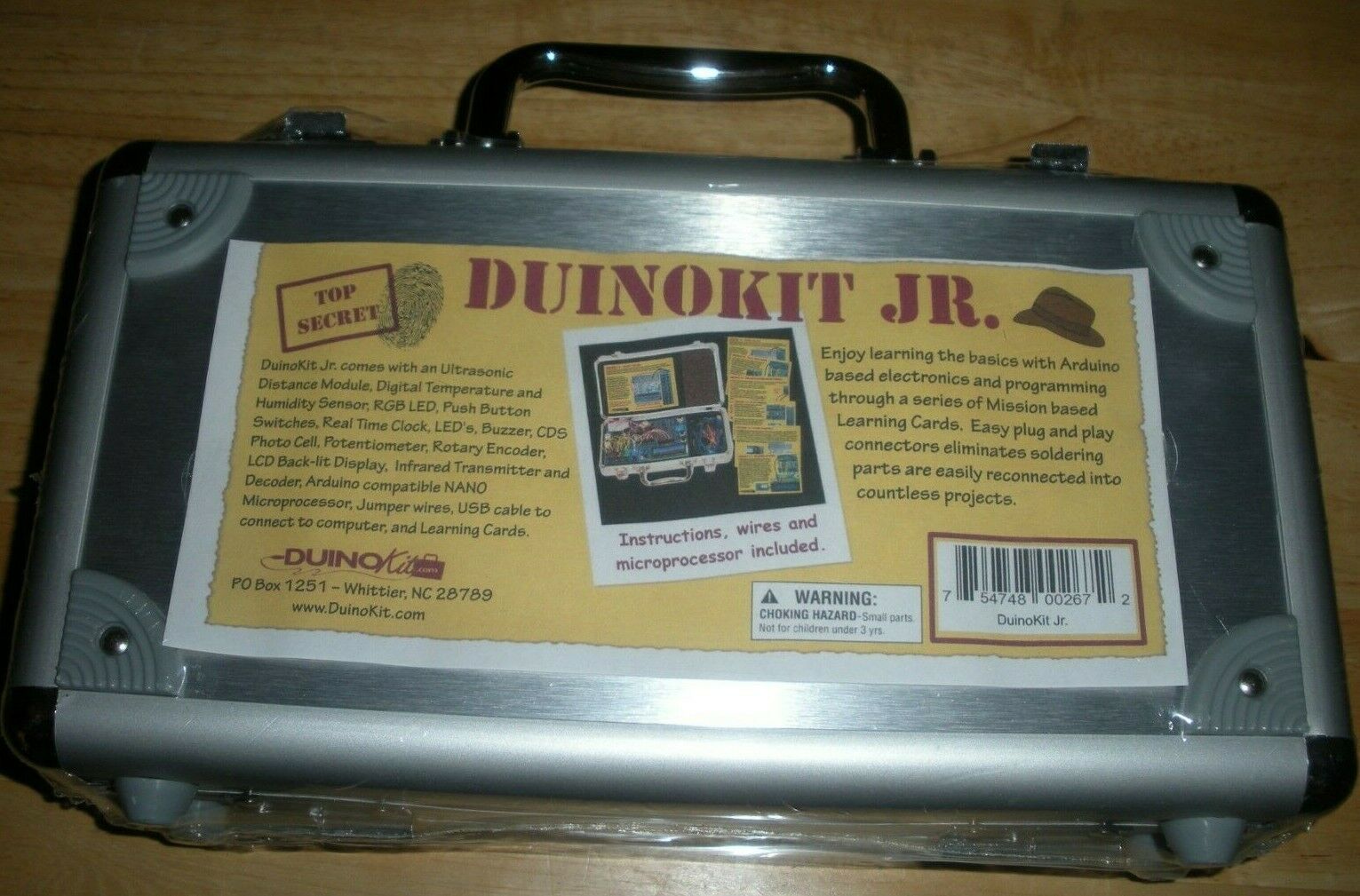 Duino Jr Electronics and Programming Learning Kit Arduino Based with Metal Case - Fresh Stock Dated December 2025