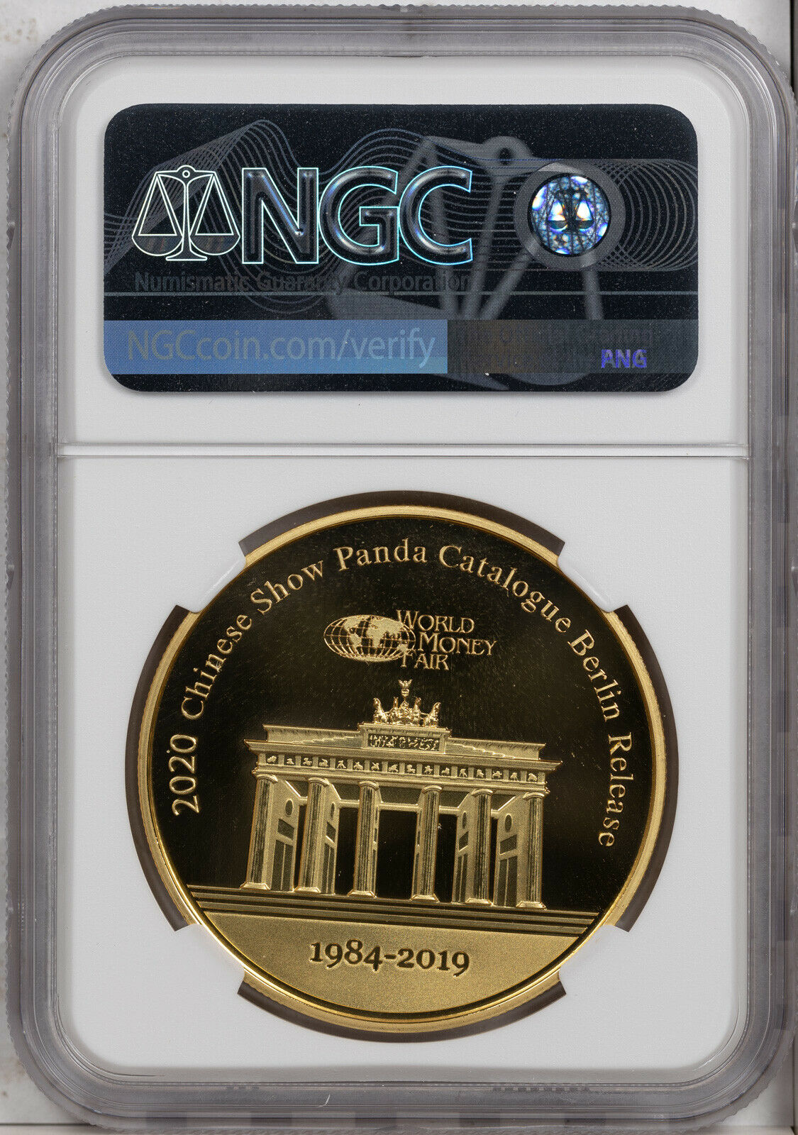 2020 GILT CHINA 40mm COPPER CHINESE SHOW PANDA NGC GEM PROOF BERLIN RELEASE - Fresh Stock Dated February 2026