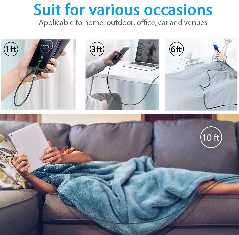 Terasako Magnetic Charging Cable 4-Pack - Fresh Stock Dated February 2026