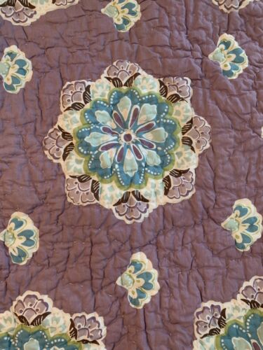 Pottery Barn Kids Brooklyn Quilted Standard Sham Plum Aqua Mix & Match Lavender - Fresh Stock Dated December 2025