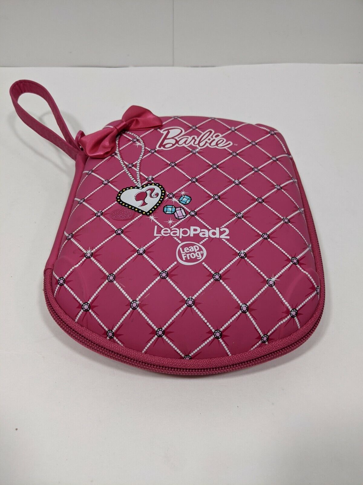 LeapFrog LeapPad 1, 2, or 3 Pink Barbie Explorer Carrying Case Red Bow Zipper - Fresh Stock Dated February 2026