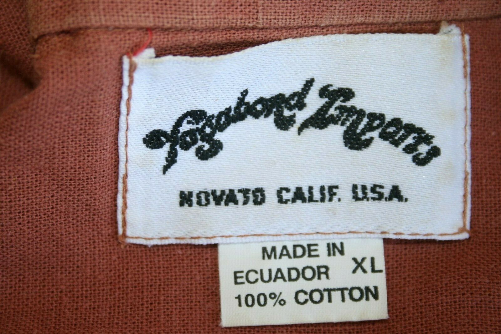 2-pc Vintage VAGABOND IMPORTS Cotton Circle Skirt Blouse Shirt Set Outfit XL/XXL - Fresh Stock Dated February 2026