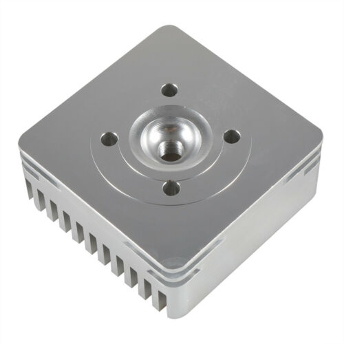 Silver Aluminum CNC Square Cylinder Head 66cc / 80cc Gas Motorized Bicycle - Fresh Stock Dated February 2026