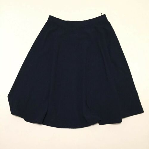 Merien Hall Casuals Vintage Navy Blue A Line Skirt Gold Button Front Womens 14 - Fresh Stock Dated February 2026