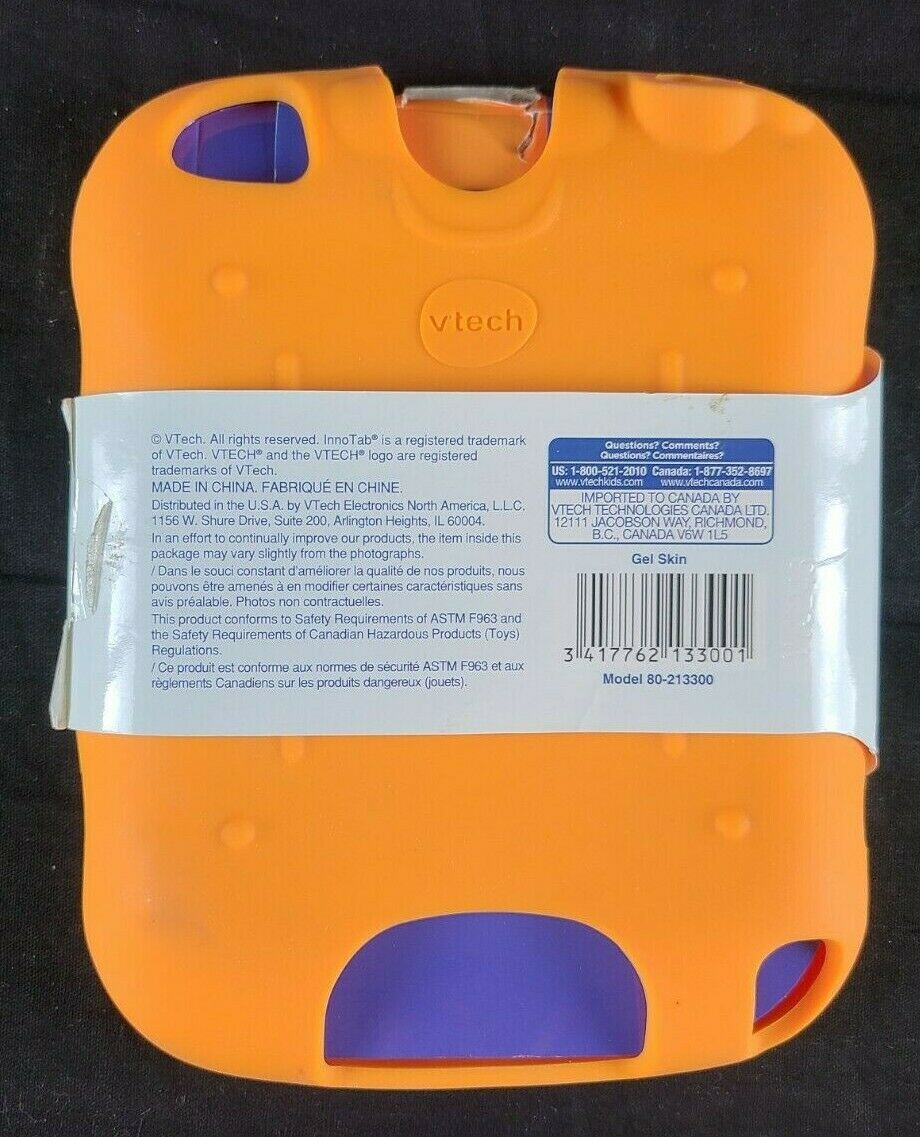 VTech InnoTab 3 Gel Skin, Orange - Fresh Stock Dated February 2026