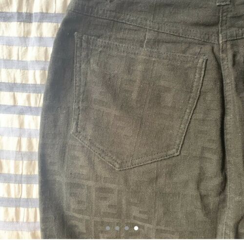 Black Vintage Fendi Zucca Skirt - Fresh Stock Dated February 2026