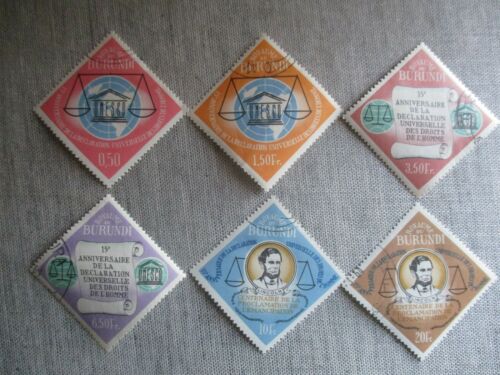 Burundi, Scott#62-67, MH - Fresh Stock Dated December 2025