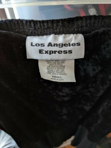 NOS Vintage 90s crushed velvet and mesh midi skirt size small - Fresh Stock Dated December 2025