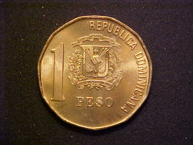 2002 DOMINICAN REPUBLIC 1 PESO -VERY NICE CHOICE BU COLLECTOR COIN!- d3081ucx - Fresh Stock Dated February 2026