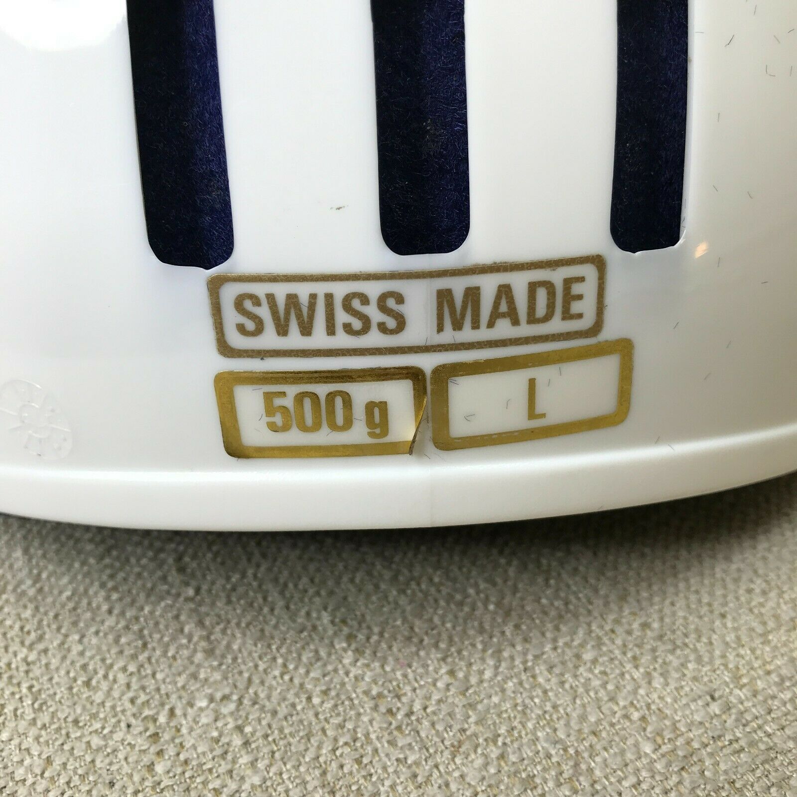 Vintage Kiwi K2 Bike Bicycle Helmet Swiss Made Size L White, with Box - Fresh Stock Dated December 2025