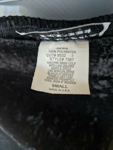 NOS Vintage 90s crushed velvet and mesh midi skirt size small - Fresh Stock Dated December 2025