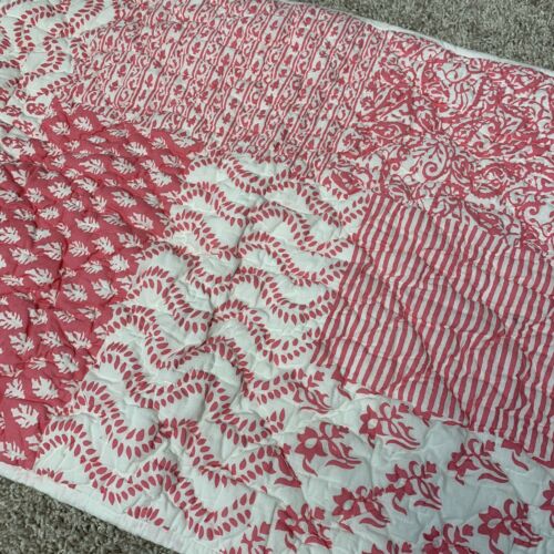 POTTERY BARN Teen Bella Patch Standard SHAM 20x26 Cotton Pink White Pillow - Fresh Stock Dated December 2025