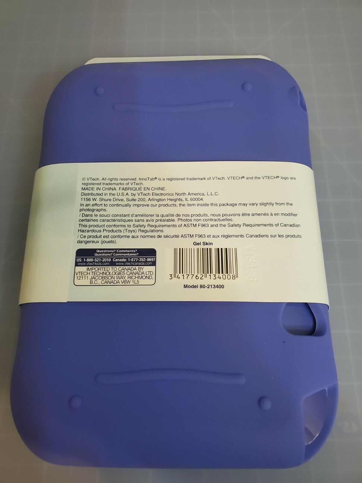 NEW VTech Innotab 3S Gel Skin Blue - Fresh Stock Dated February 2026