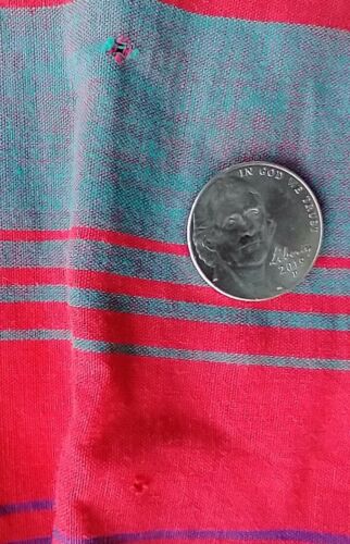 Vintage 1960s Justin McCarty Dallas Southwestern Stripe Print Gathered Skirt S/M - Fresh Stock Dated March 2026