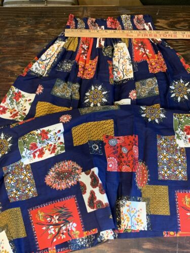 Vintage 1960’s 1970’s Boho Long Patchwork Look Skirt Small - Fresh Stock Dated December 2025