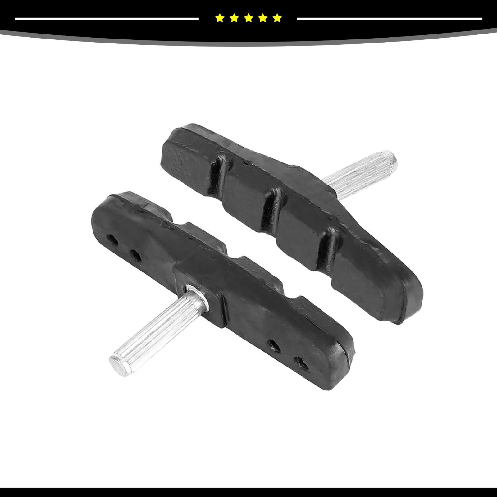 Universal Pair of 1 Bike Brake Pads Bicycle Block Shoes Pad Threadless Post 70mm - Fresh Stock Dated February 2026