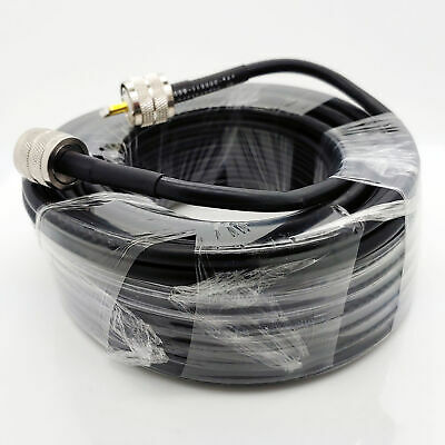 UHF Male (Plug) to UHF Male (Plug) LMR240 Cable Assembly, 600 inch (50 ft) - Fresh Stock Dated February 2026
