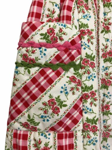 Vintage Handmade Skirt Juniors XS Quilted Foral￼ Prairie Country Ric Rac Trim ￼ - Fresh Stock Dated February 2026