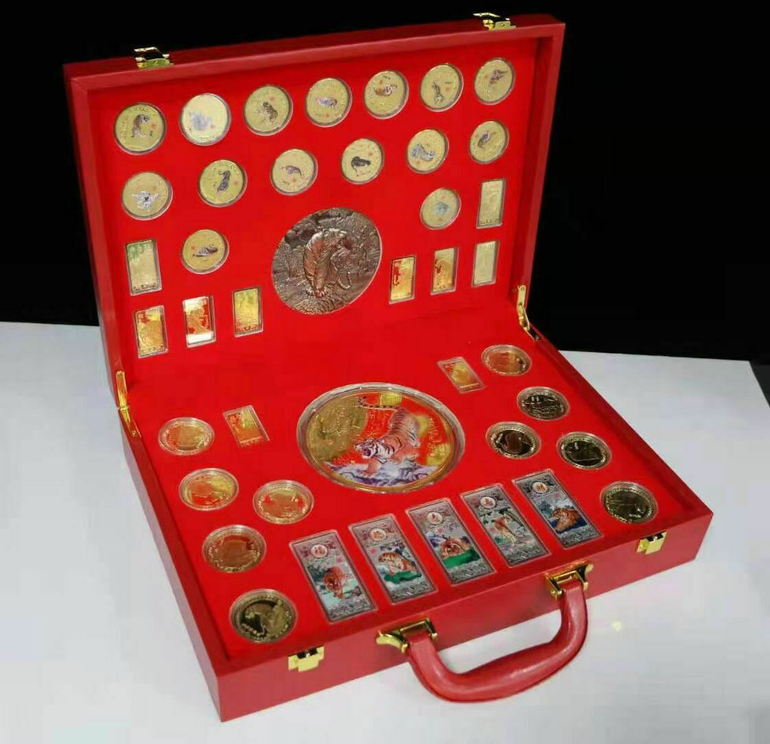 42pcs New 2022 China Zodiac Tiger Silver bar Coins Set - Fresh Stock Dated February 2026