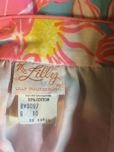 Vtg Lilly Pulitzer The Lilly Skirt 1970s Hot Pink Daisy Print Skirt SZ 10 Preppy - Fresh Stock Dated February 2026