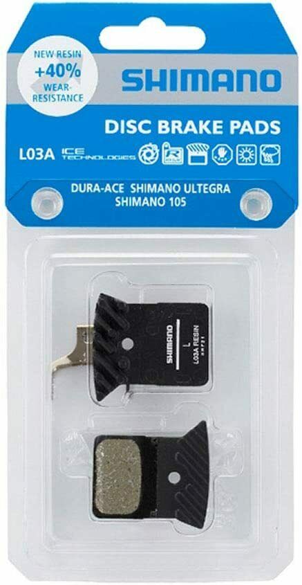 Shimano L03A Brake Pads With Fin Original Road Disc supersedes L02A - Fresh Stock Dated February 2026