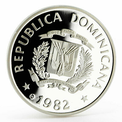 Dominican Republic 10 pesos International Year of the Child silver coin 1982 - Fresh Stock Dated February 2026