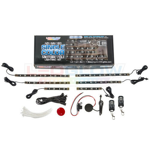 LEDGLOW 6pc PINK SMD LED FLEXIBLE MOTORCYCLE UNDER BODY ENGINE ACCENT LIGHTS KIT - Fresh Stock Dated February 2026