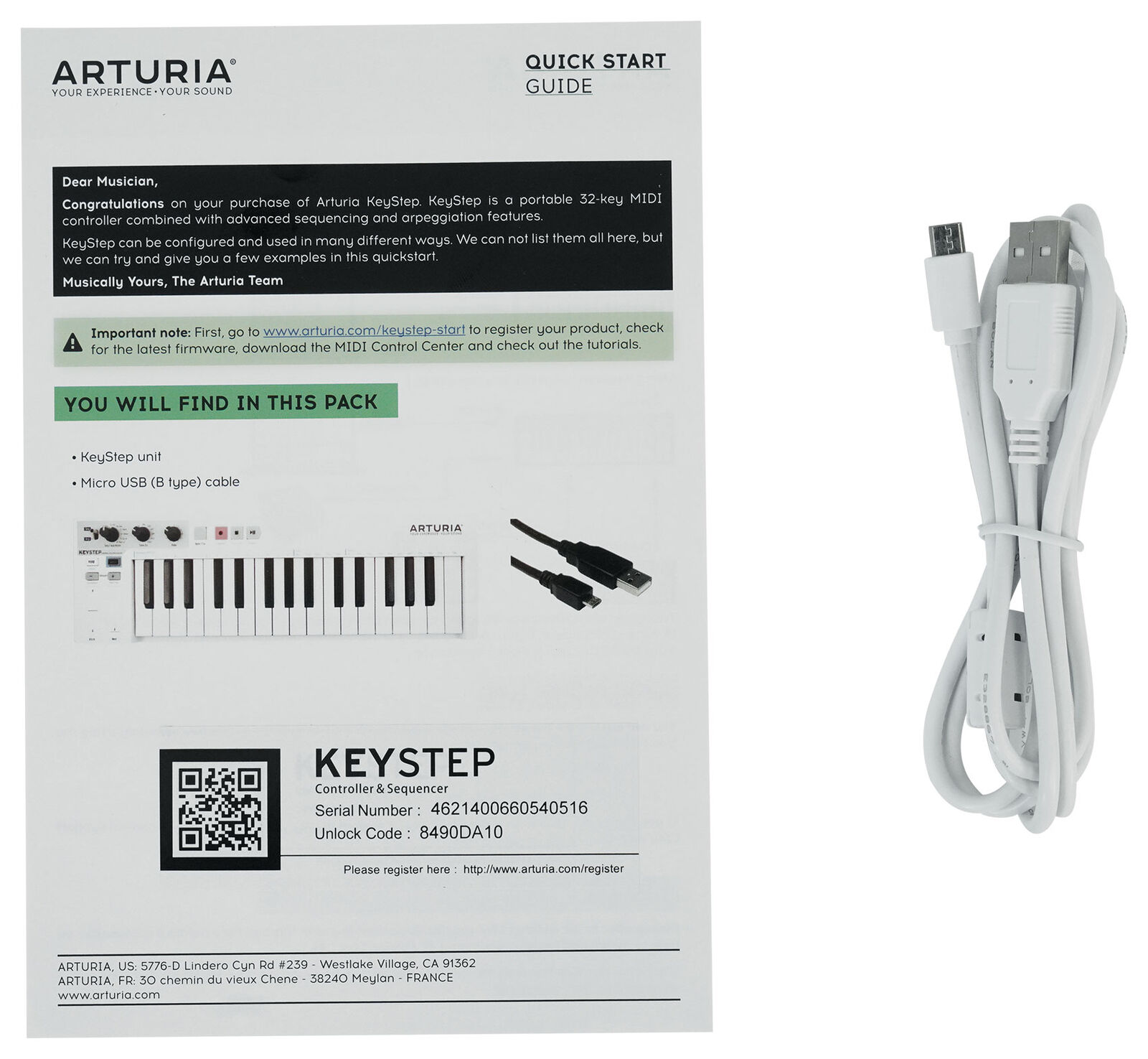 Arturia KeyStep Sequencer Midi USB Live Sound DJ/Recording Keyboard Controller - Fresh Stock Dated February 2026