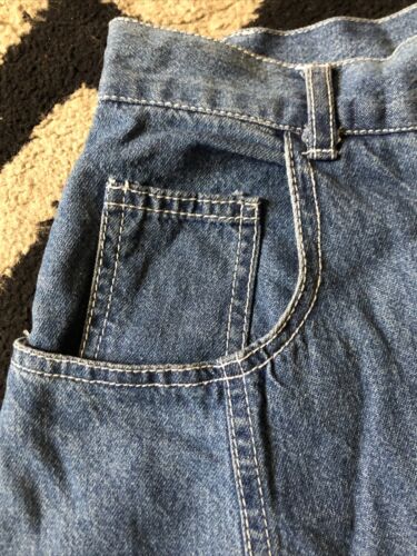 Vintage 90s Denim Button Down Skirt Contempo Casuals Nada Nuff Size 3 Petite - Fresh Stock Dated March 2026