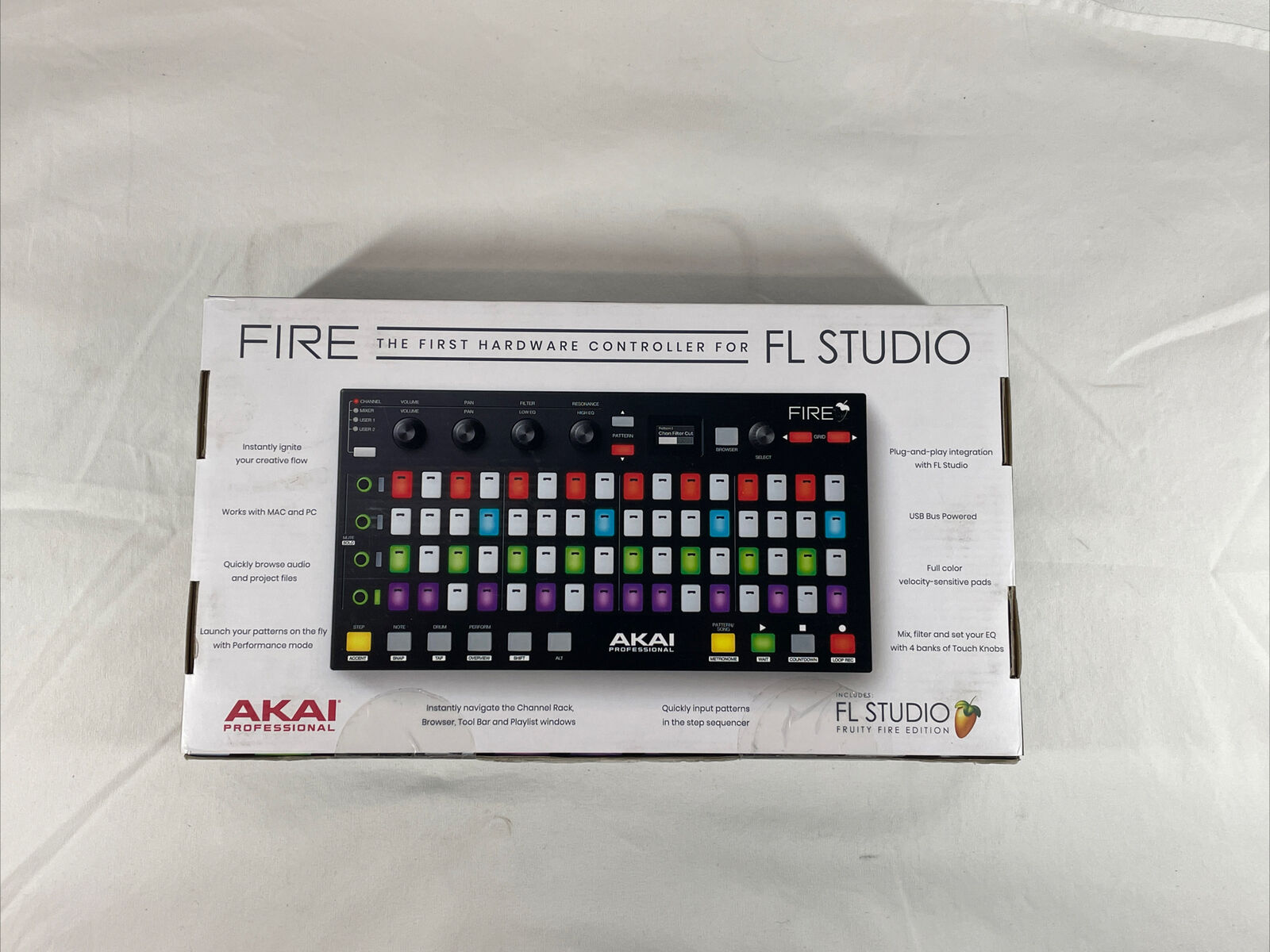 NIB Akai Professional Fire FL Studio Controller for Fruity Loops - Sealed Box - Fresh Stock Dated February 2026