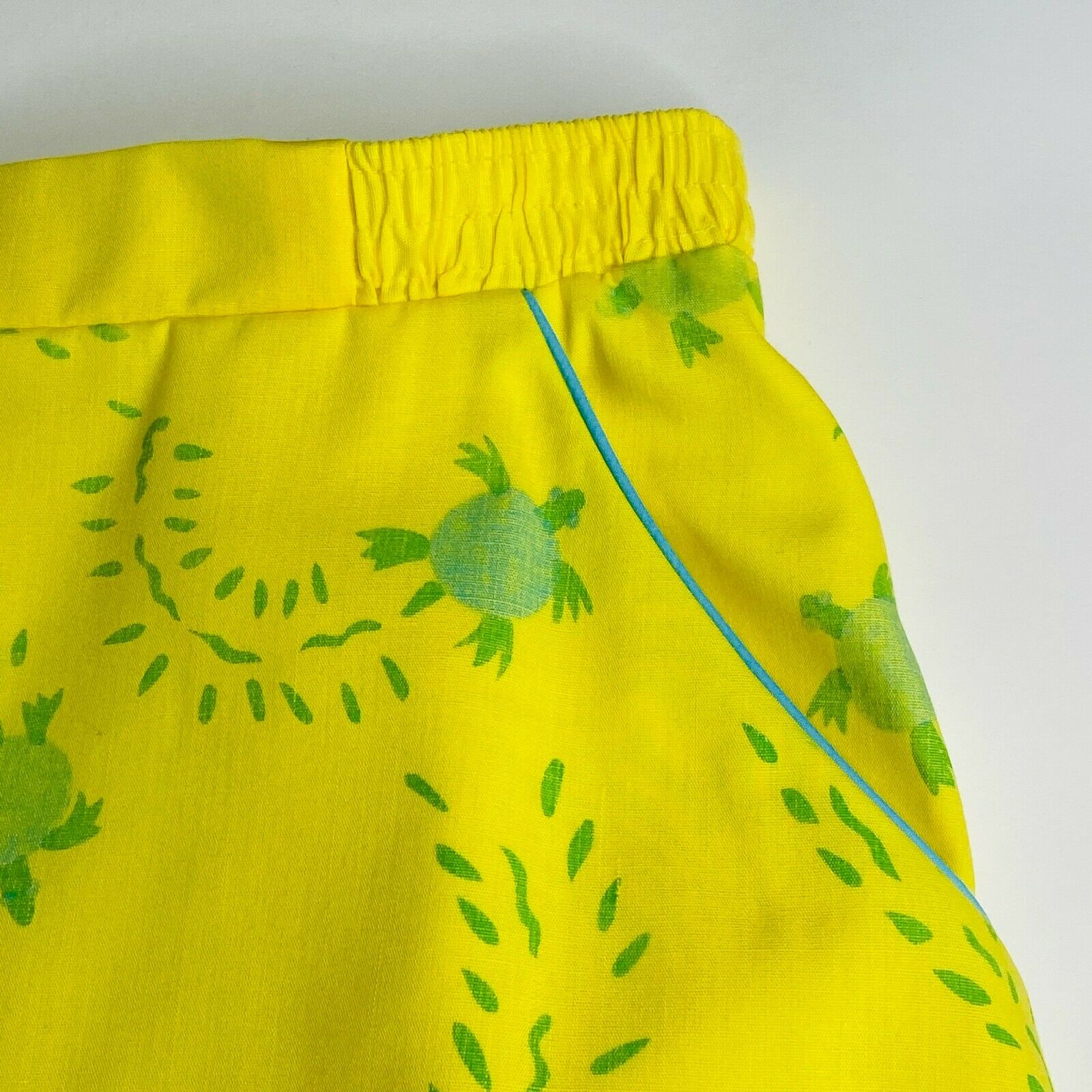 The Vested Gentress Womens Skirt Skort Vintage Yellow Green Turtle Blue Size 10 - Fresh Stock Dated February 2026