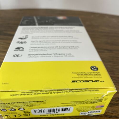 Scosche Wireless Hands-Free Car Kit (BTFM4) - Fresh Stock Dated December 2025