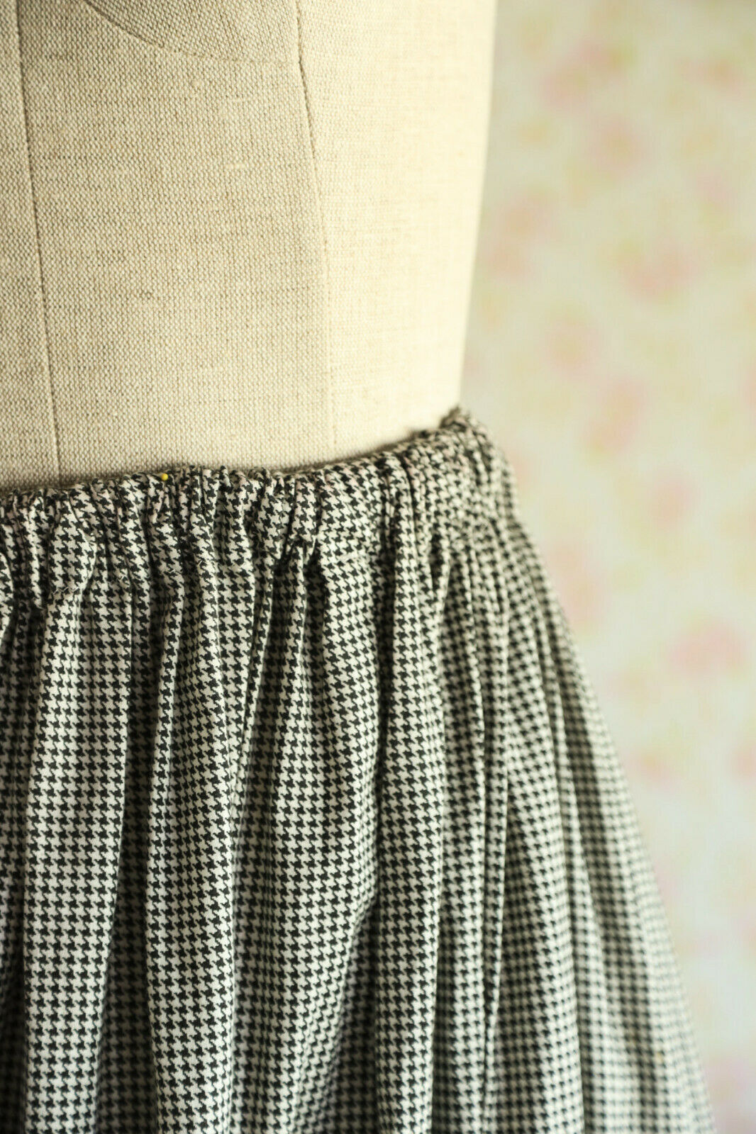 Vintage Houndstooth Prairie Skirt / Medium - Fresh Stock Dated February 2026